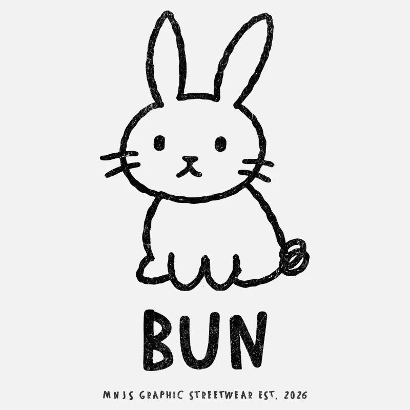 Naive Graphic Bun – Front Print
