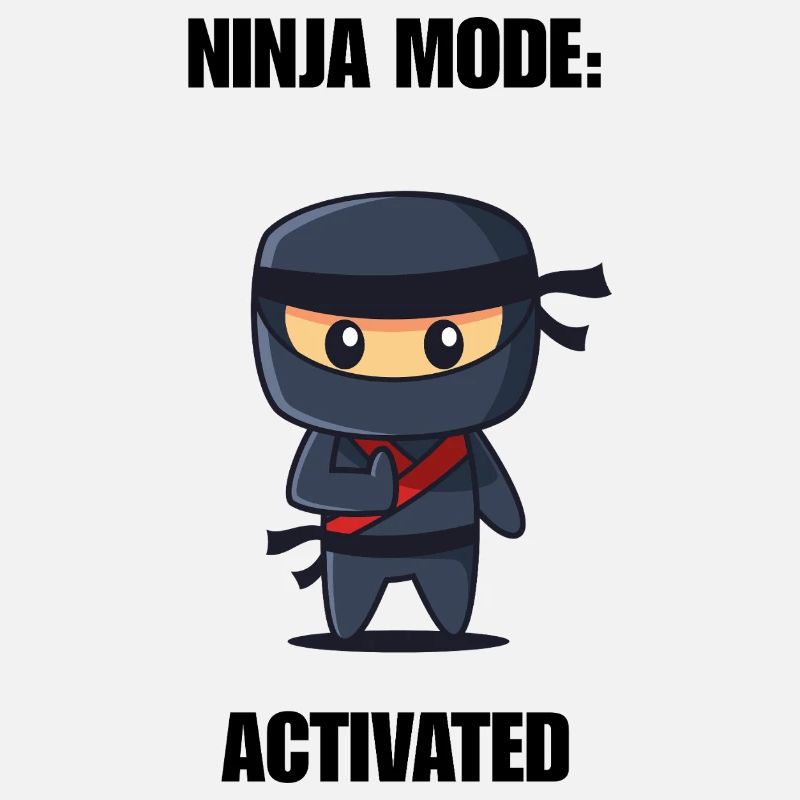 Chemise activée par la mode ninja – Diction ninja drôle