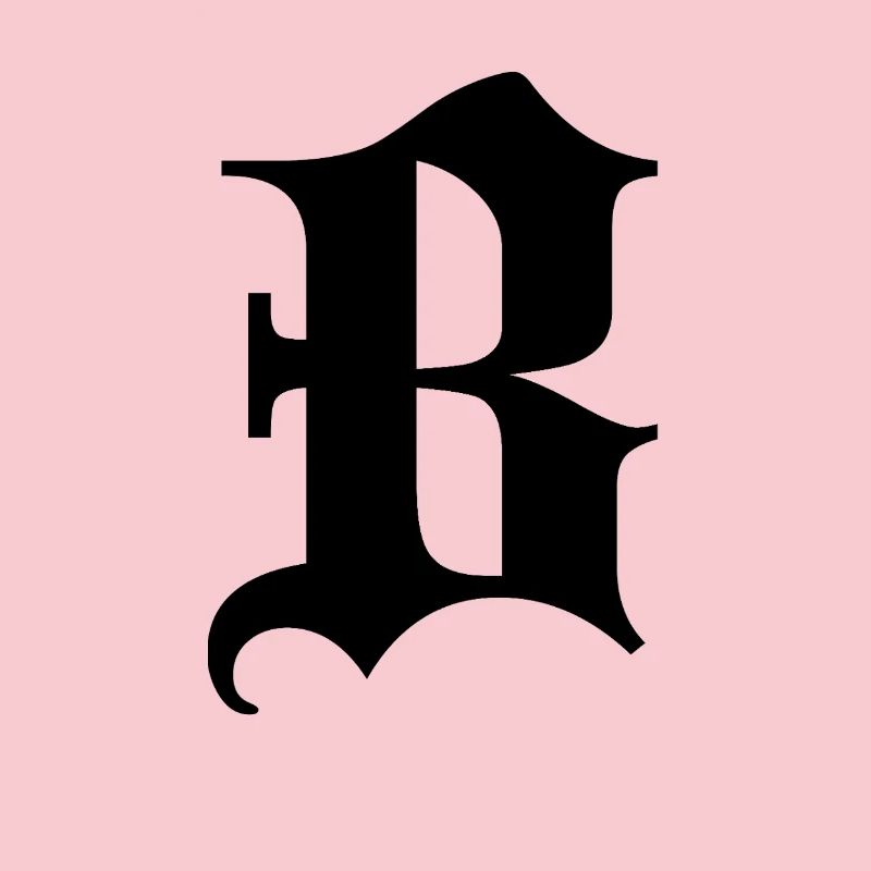 Ornate Gothic B monogram