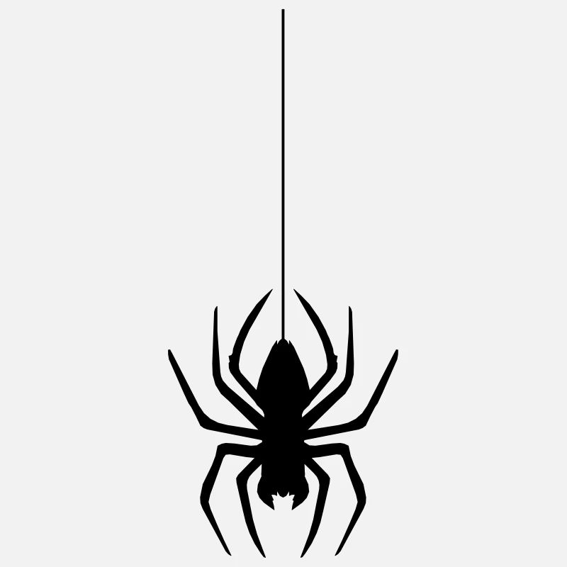 abseil thread spider web spider logo design disgust
