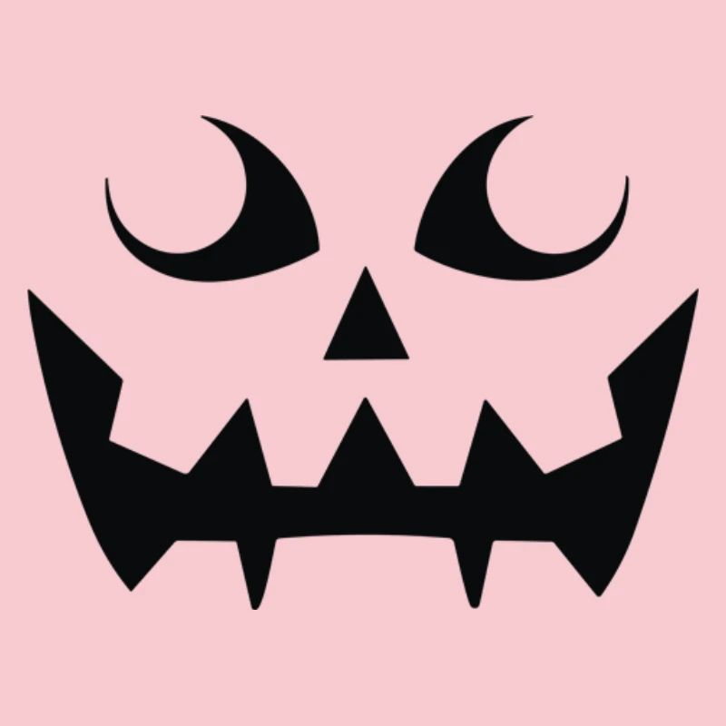Grim Pumpkin Face Pattern