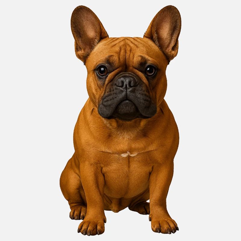Frenchie Portrait Powerful Pose