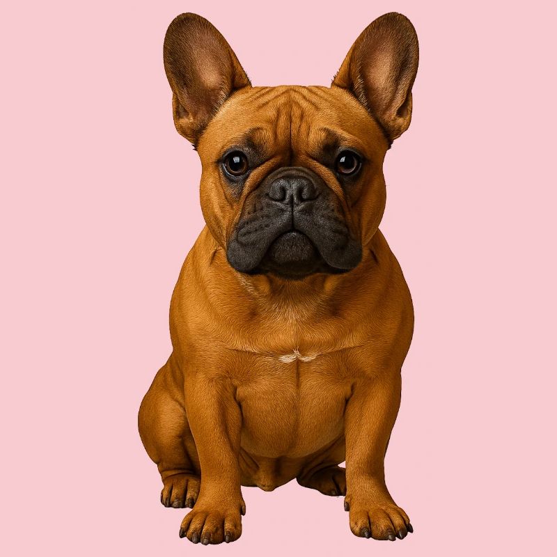 Frenchie Portrait Powerful Pose