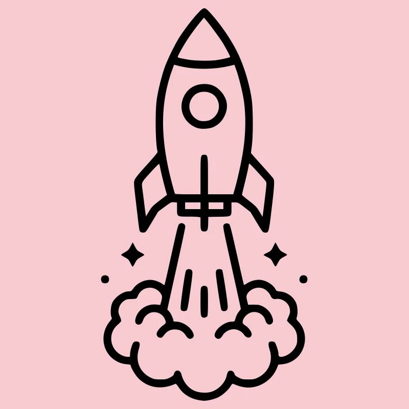 Rocket Launch Space Icon