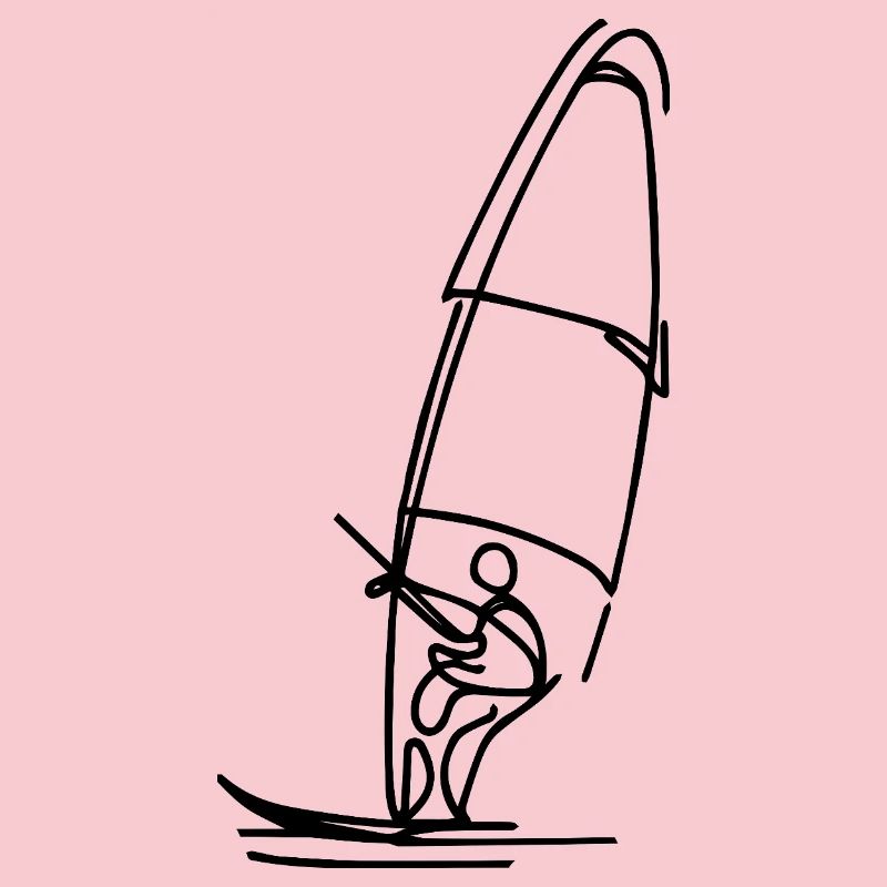Windsurfer Drawing