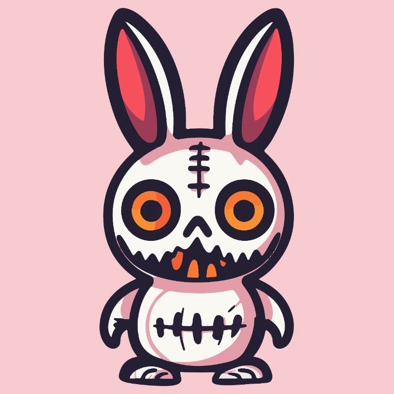 Bunny Halloween Comic Funny