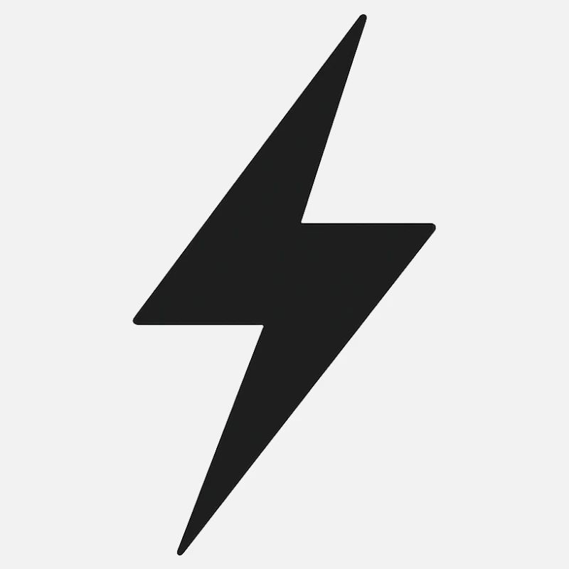 Schwarzer Blitz Symbol