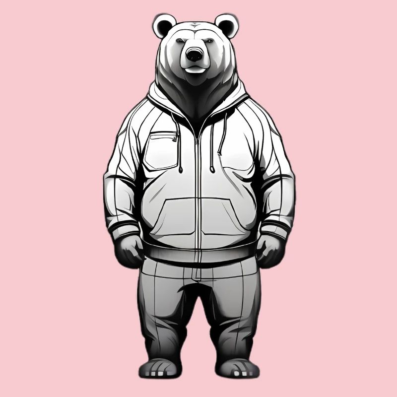Graphique de sweat à capuche Ours