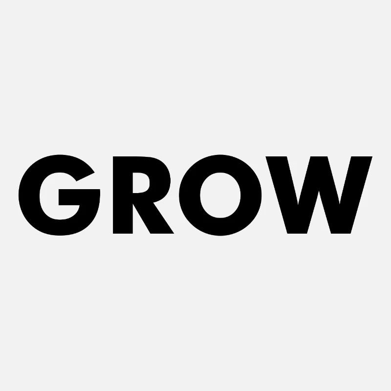 GROW · Black