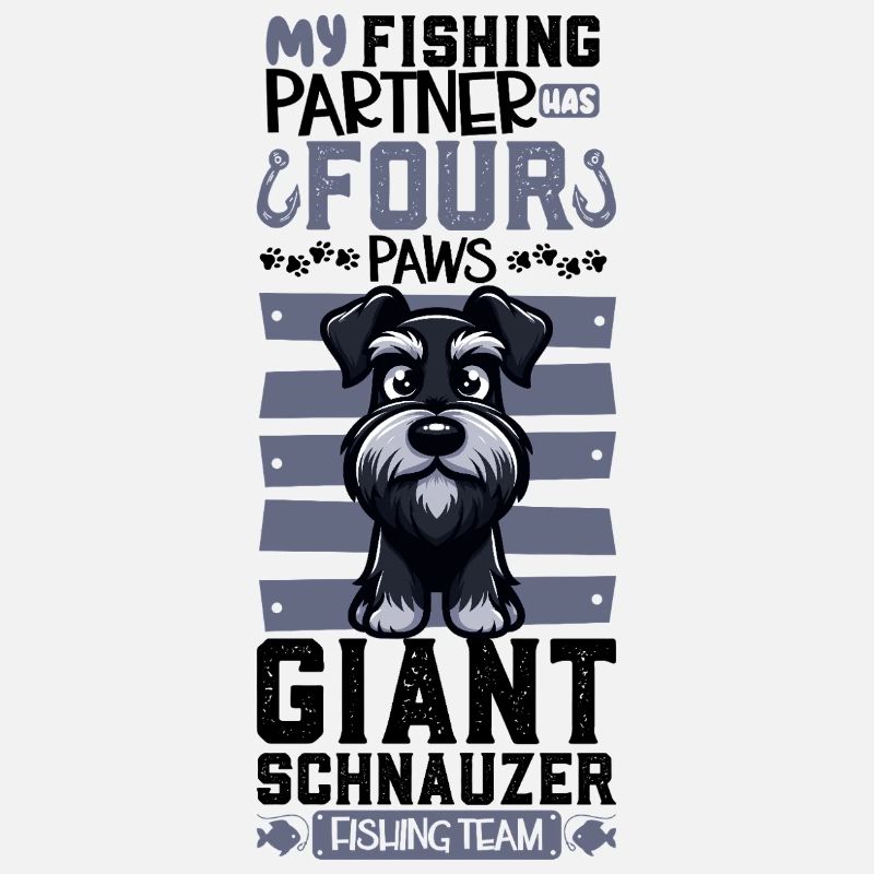 Pêche et schnauzer géant