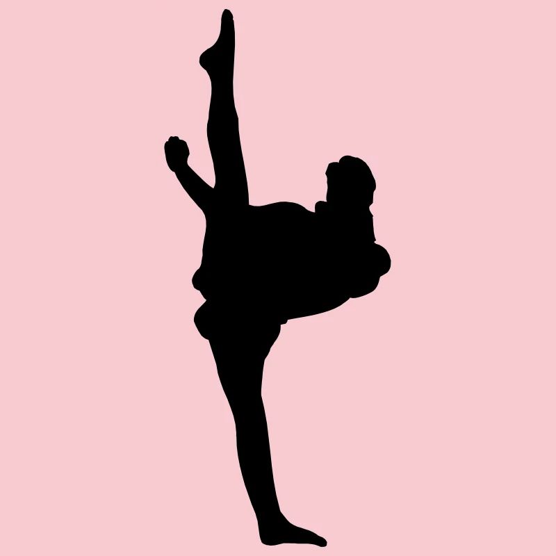 Karate oder Taekwondo High Kick