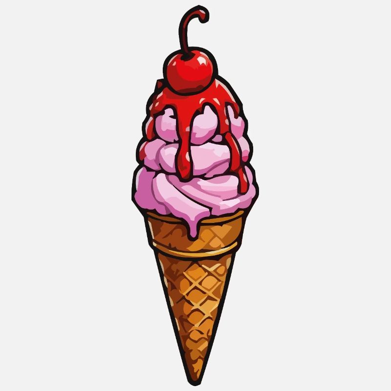 Kirsche Erdbeere Eiscreme