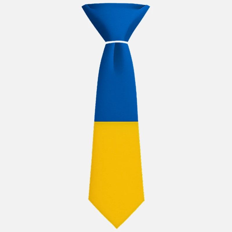 Blau-gelber Farbblock bindet