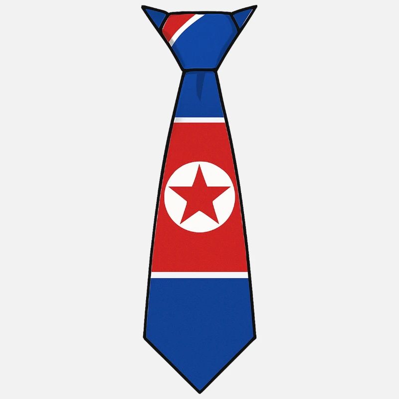 Cravate Corée du Nord – Conception du drapeau