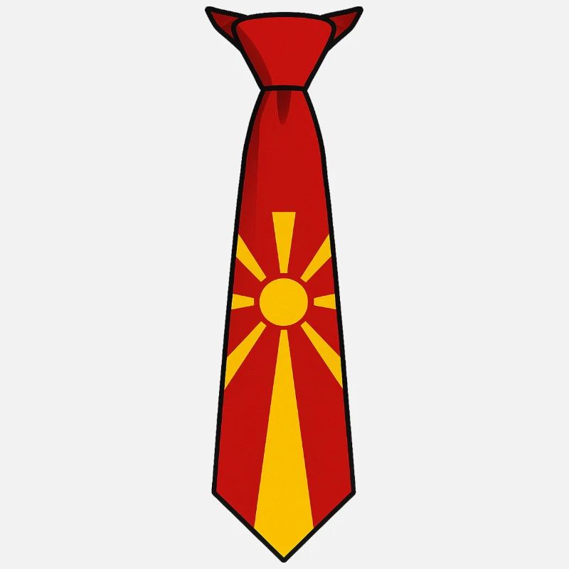 Cravate Macédoine – Conception du drapeau