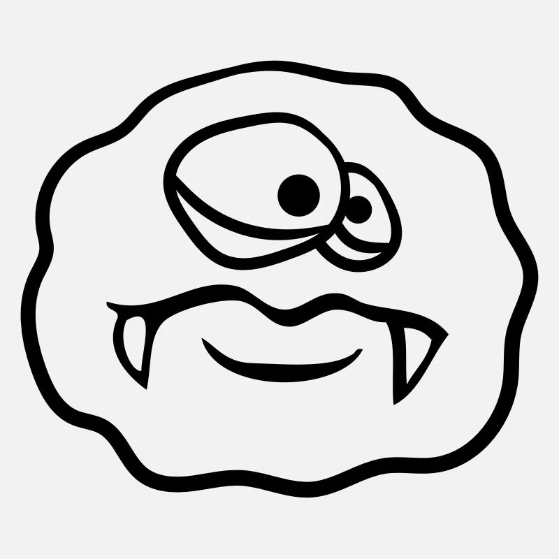 cercle rond bactérie virus cellule glibber mucus ek