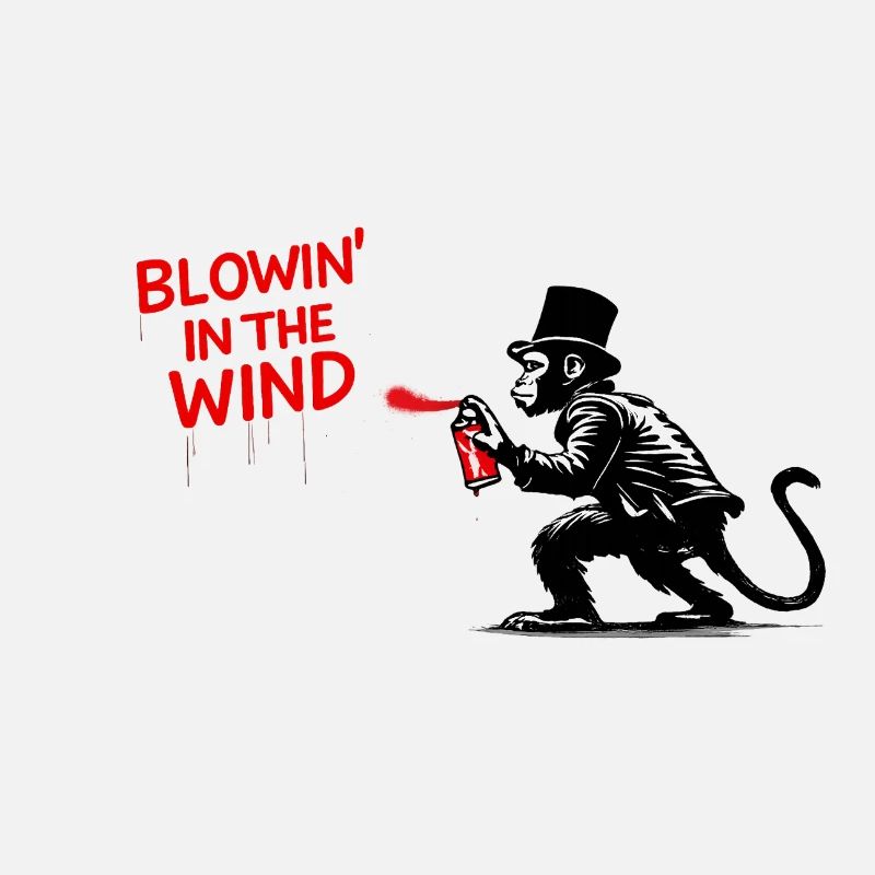 Wind Spray Monkey Graffiti