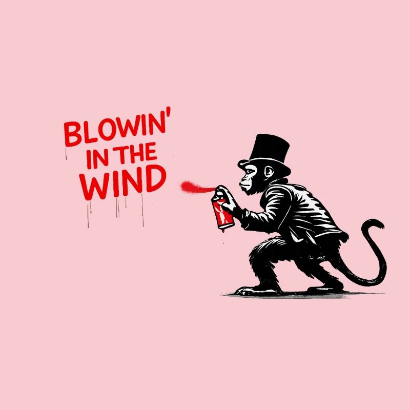 Windspray-Affe Graffiti