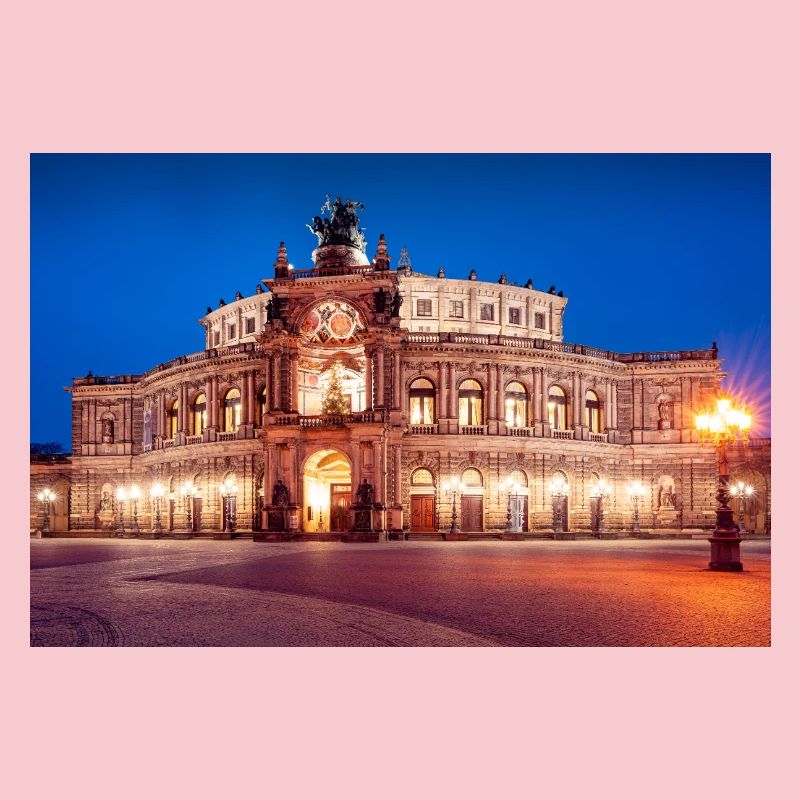 Semperoper de Dresde en soirée