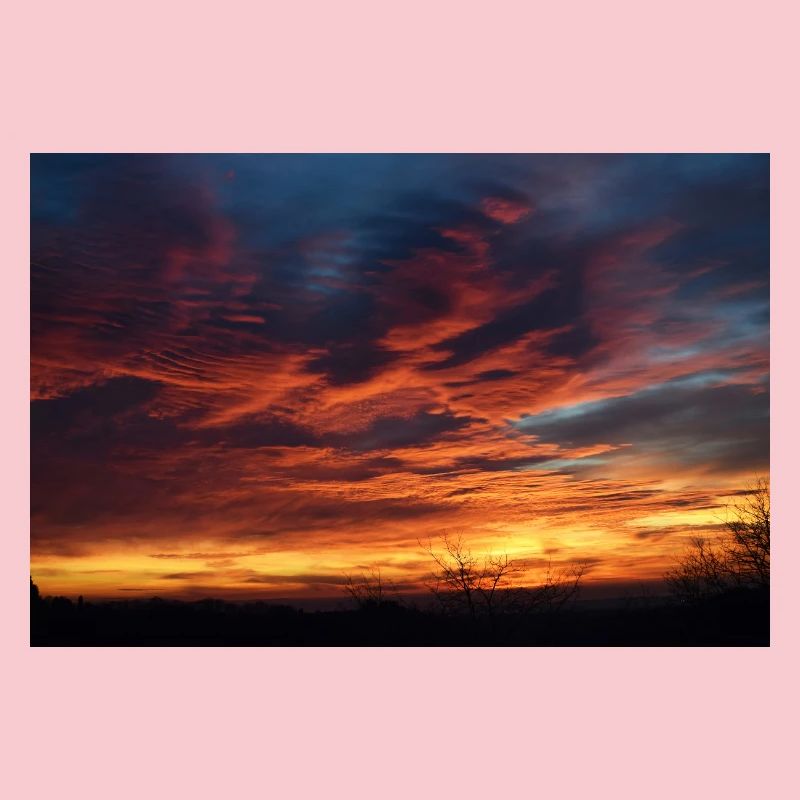 Sunset magic in the evening