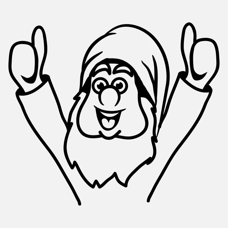 Dwarf thumbs up happy