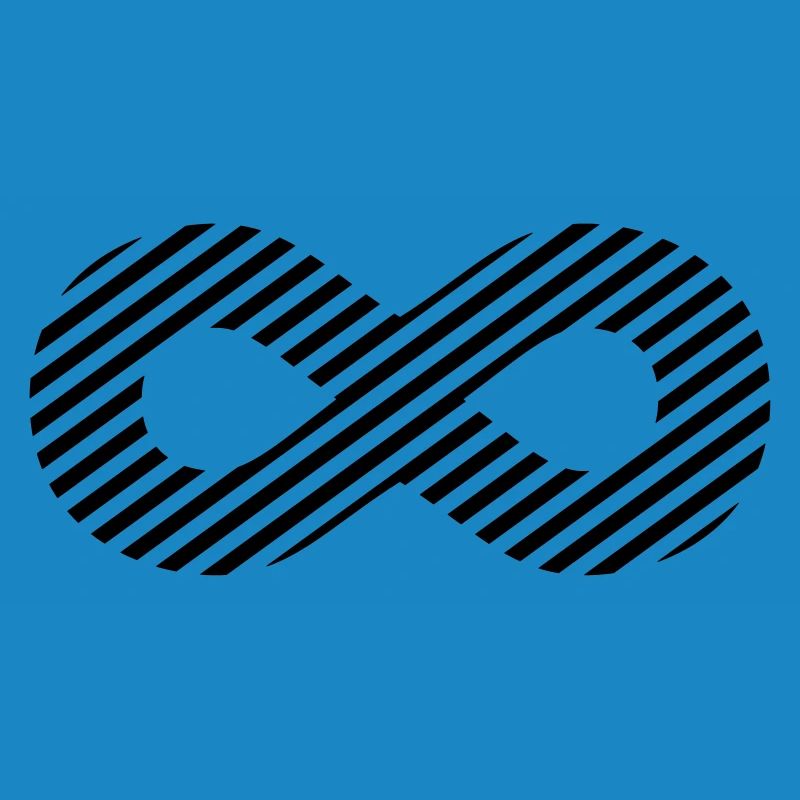 Infinity sign - pattern stripes