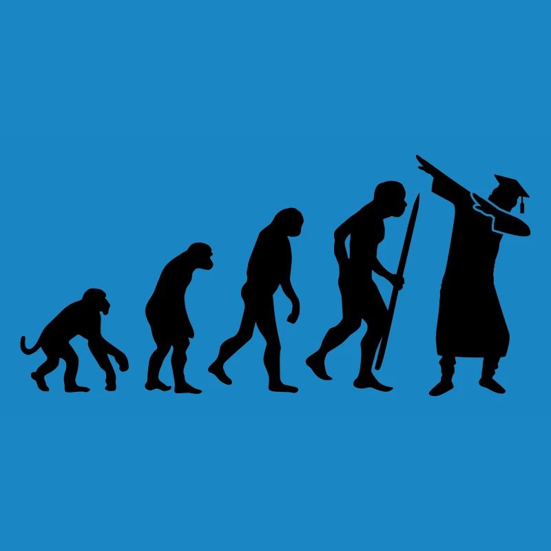 Evolution dab dabbing graduation college student