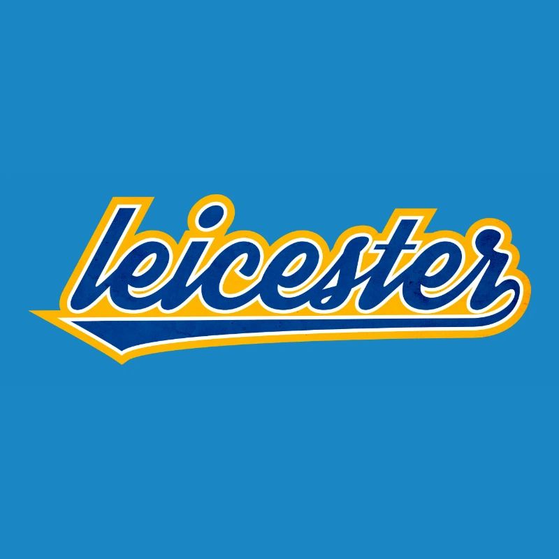 Leicester Script Swoosh auf Kleidung