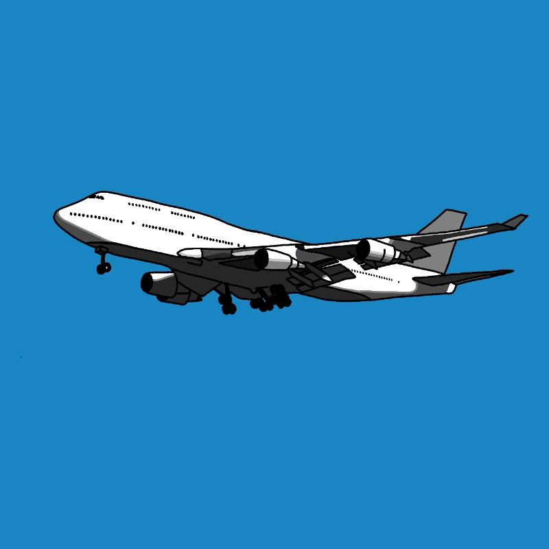 Flugzeug Silhouette mit Dynamischem Design