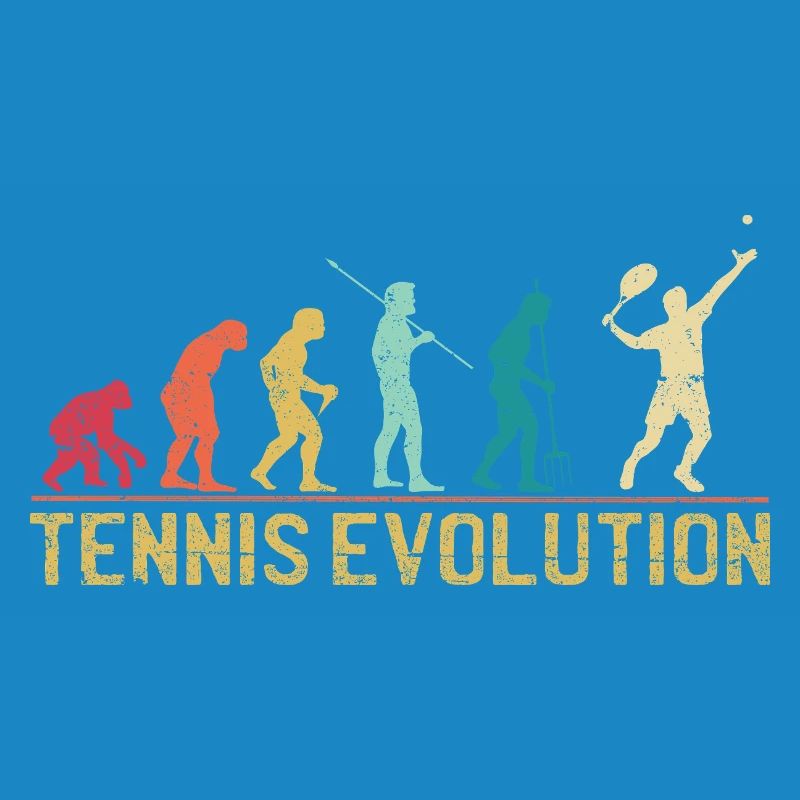 Tennis Evolution Evolution Grafikdesign