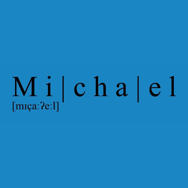 Nom : abstrait, typographique, blanc, Michael