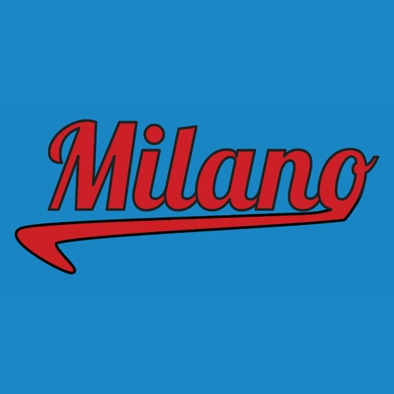 Milano Script Emblem Swoosh