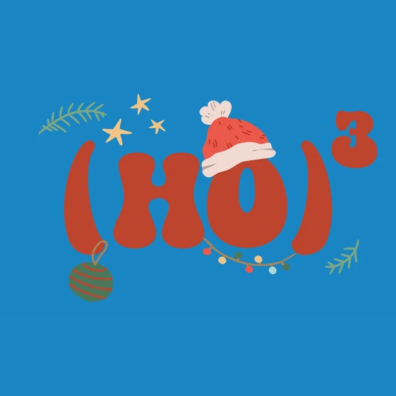 Mathématiques de Noël Hohoho Math Formule Math