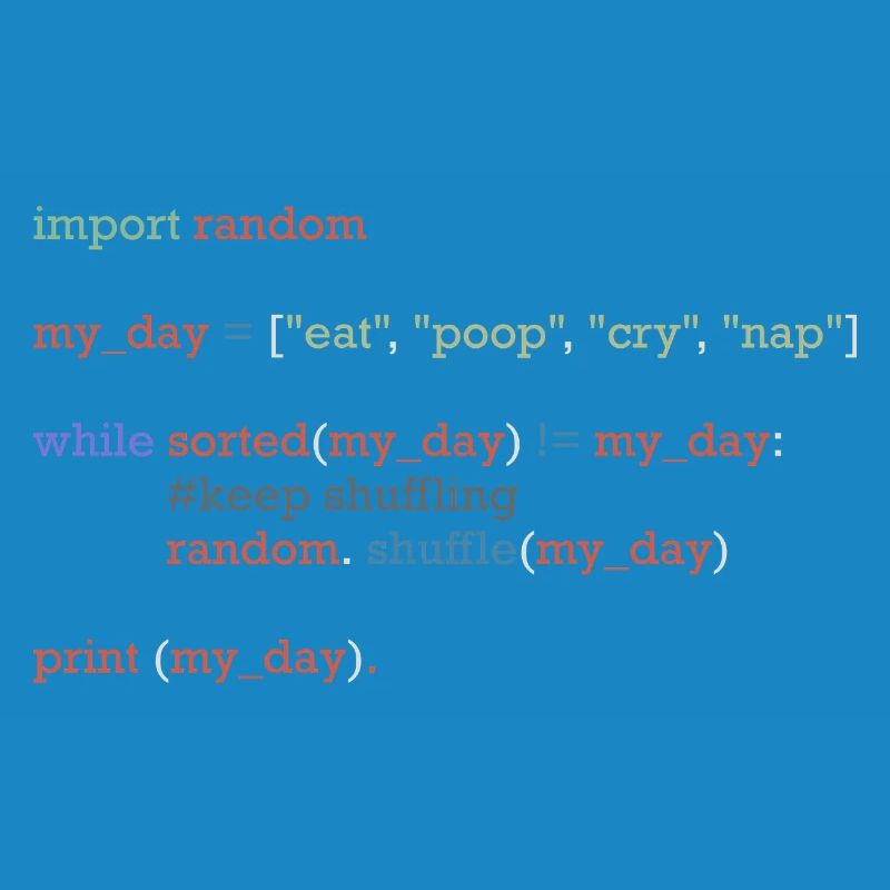 Lustiger Python-Code über den Alltag, Baby