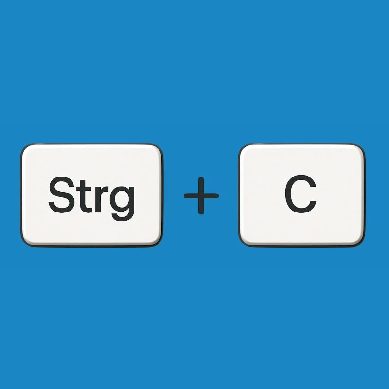 Key Combination Copy Ctrl + C