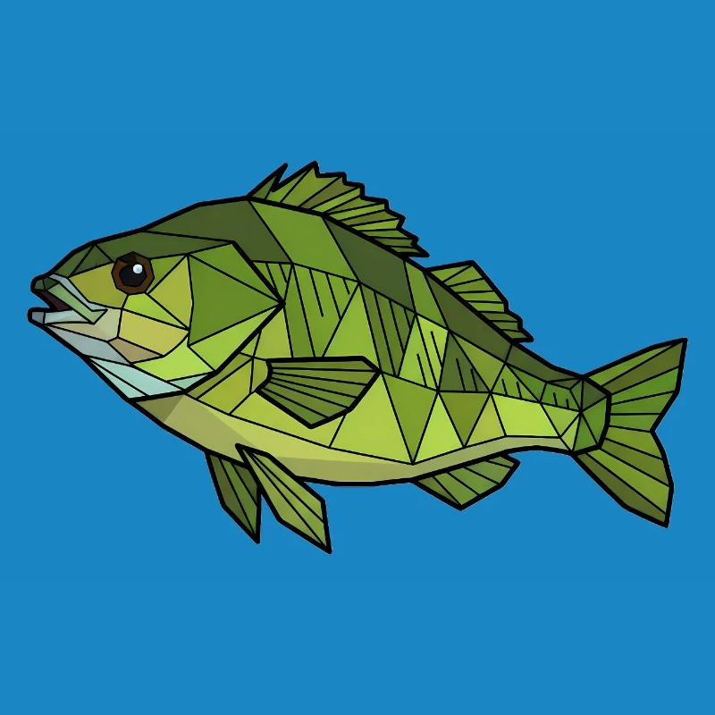 Geometric Perch Low Poly