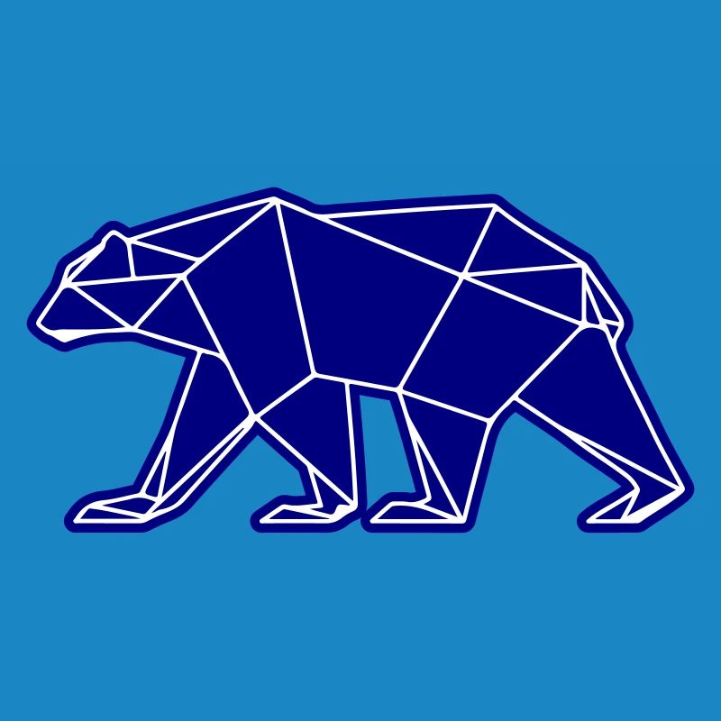 Eisbär Polar Bär Polygon Symbol
