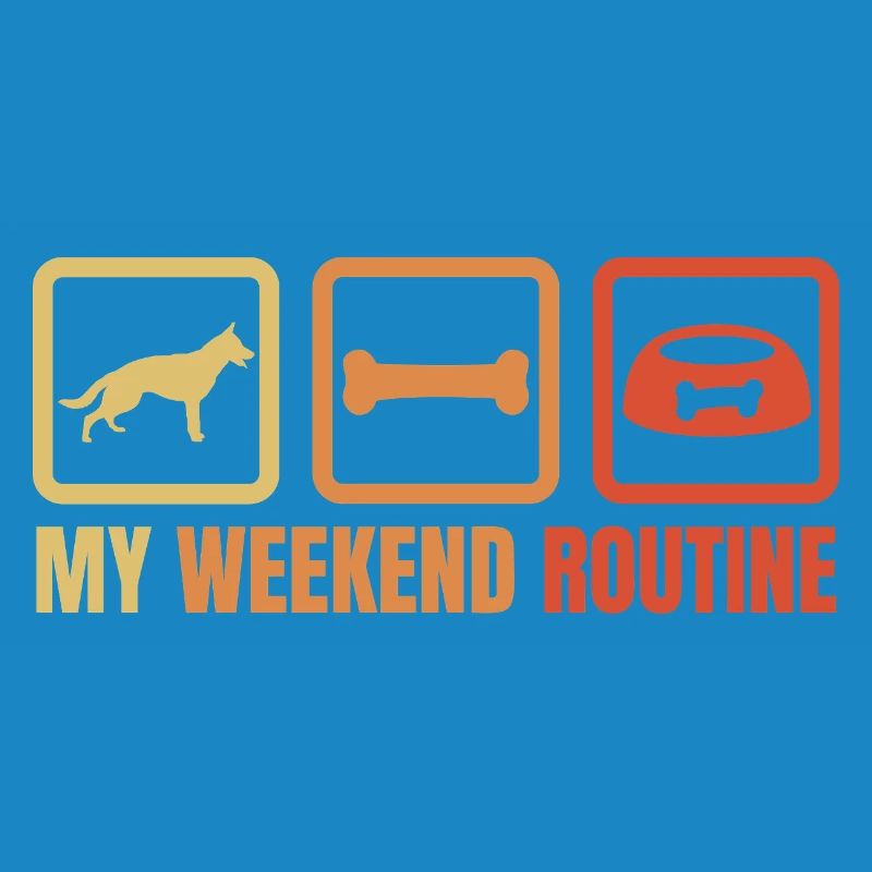 Schäferhund Wochenendroutine