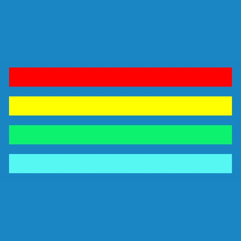 Retro neon arc stripe composition