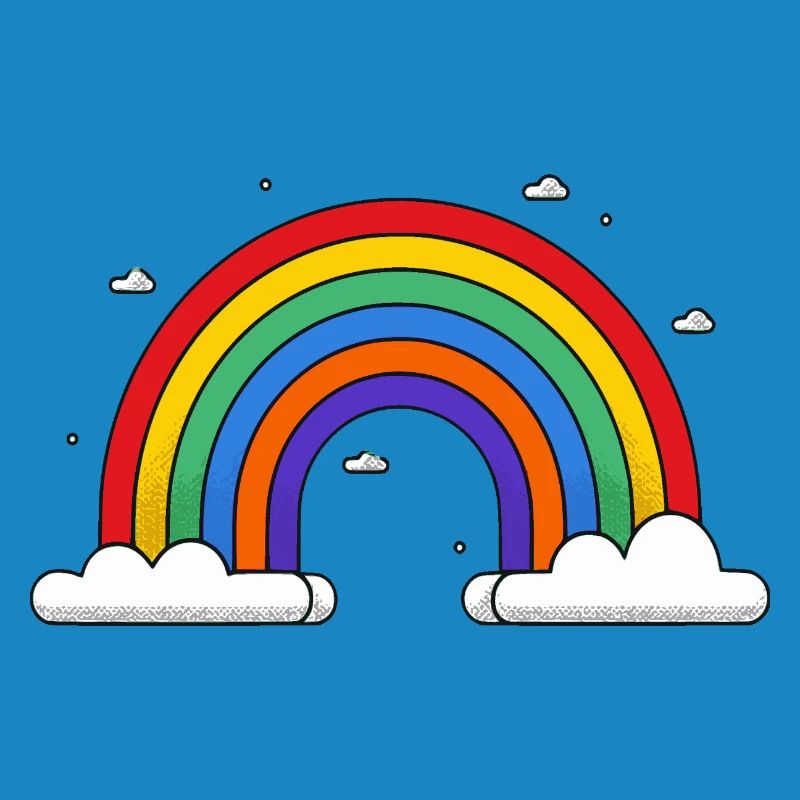 Rainbow on clouds