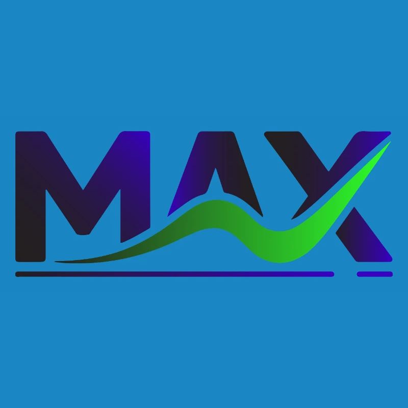 MAX Wave Gradient Logo Tee