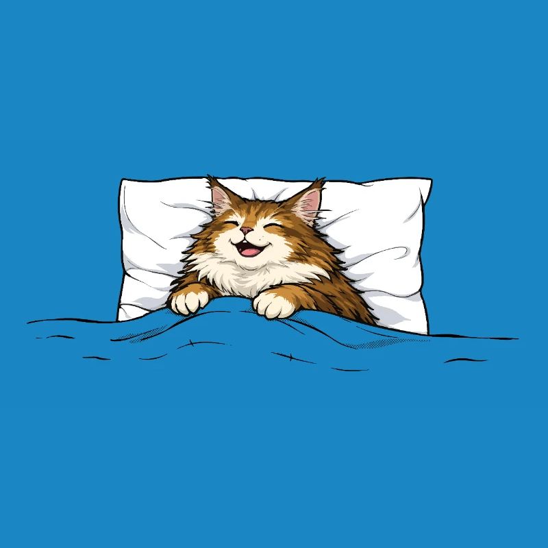 Sleeping Cat – Cute Cuddle Animal Design