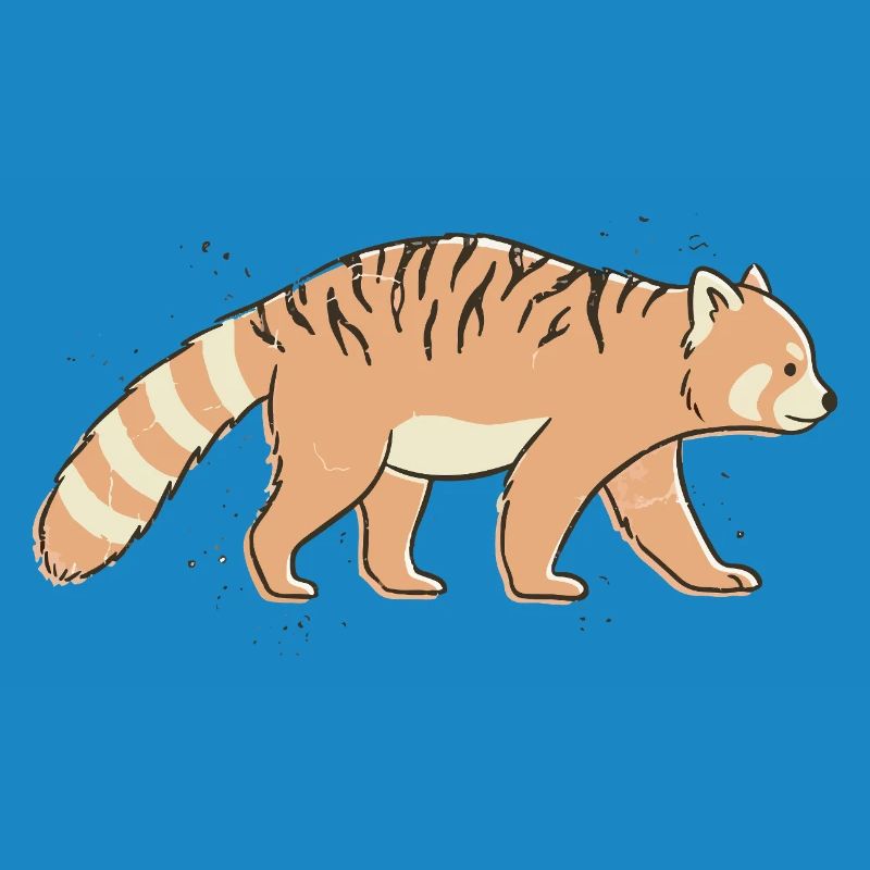 Red Tiger Striped Panda