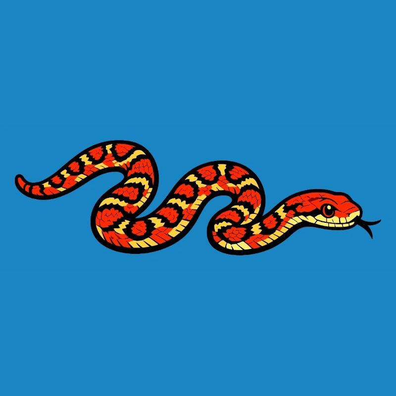 Fiery Snake Pattern