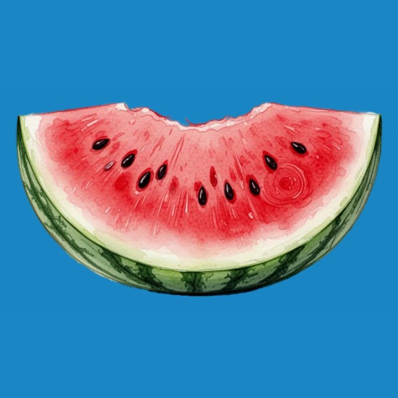 Pastèque Aquarelle