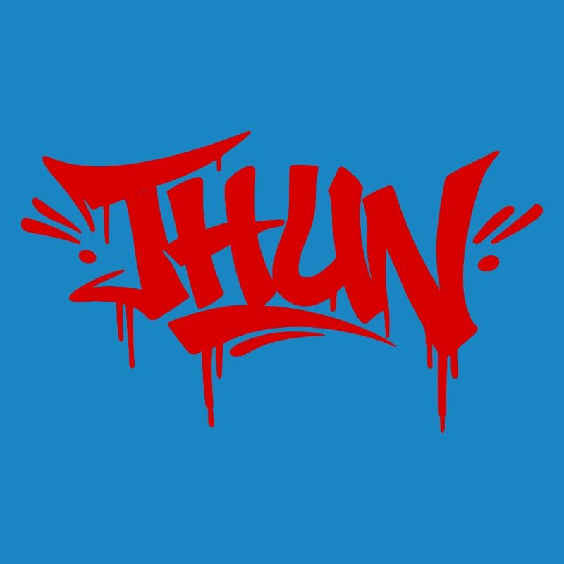 Thun graffiti tag rot