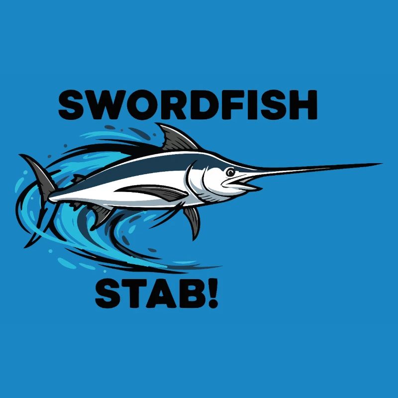 Espadon Stab Épée Mer Swordfish