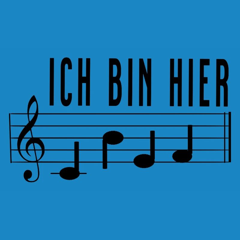 Ich bin hier Chef Notenschrift Chorleiter Dirigent