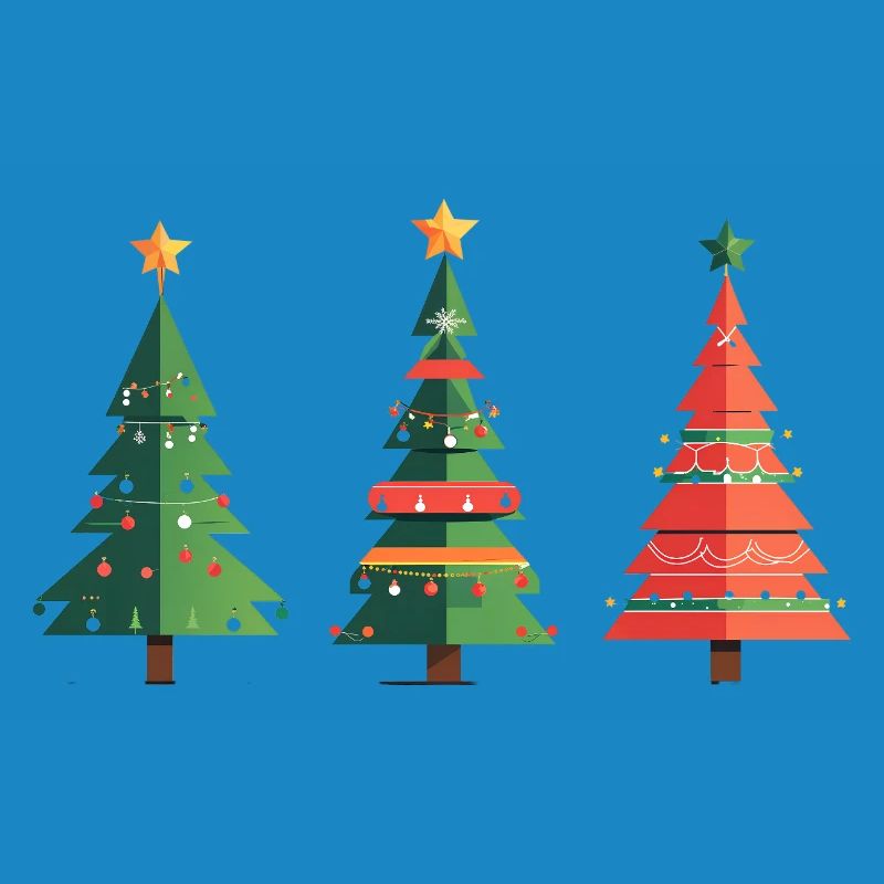 Triple Christmas Tree Pattern