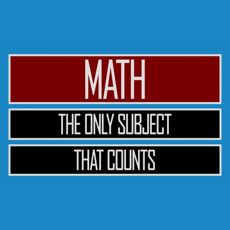 Math The Only Subject That Counts Nerd Mathe Logo